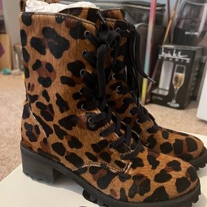 Schutz Zumira Leopard Print Boots